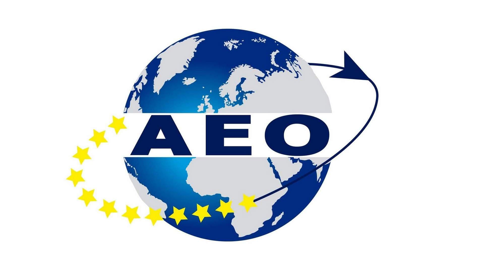 The logo of AEO certification