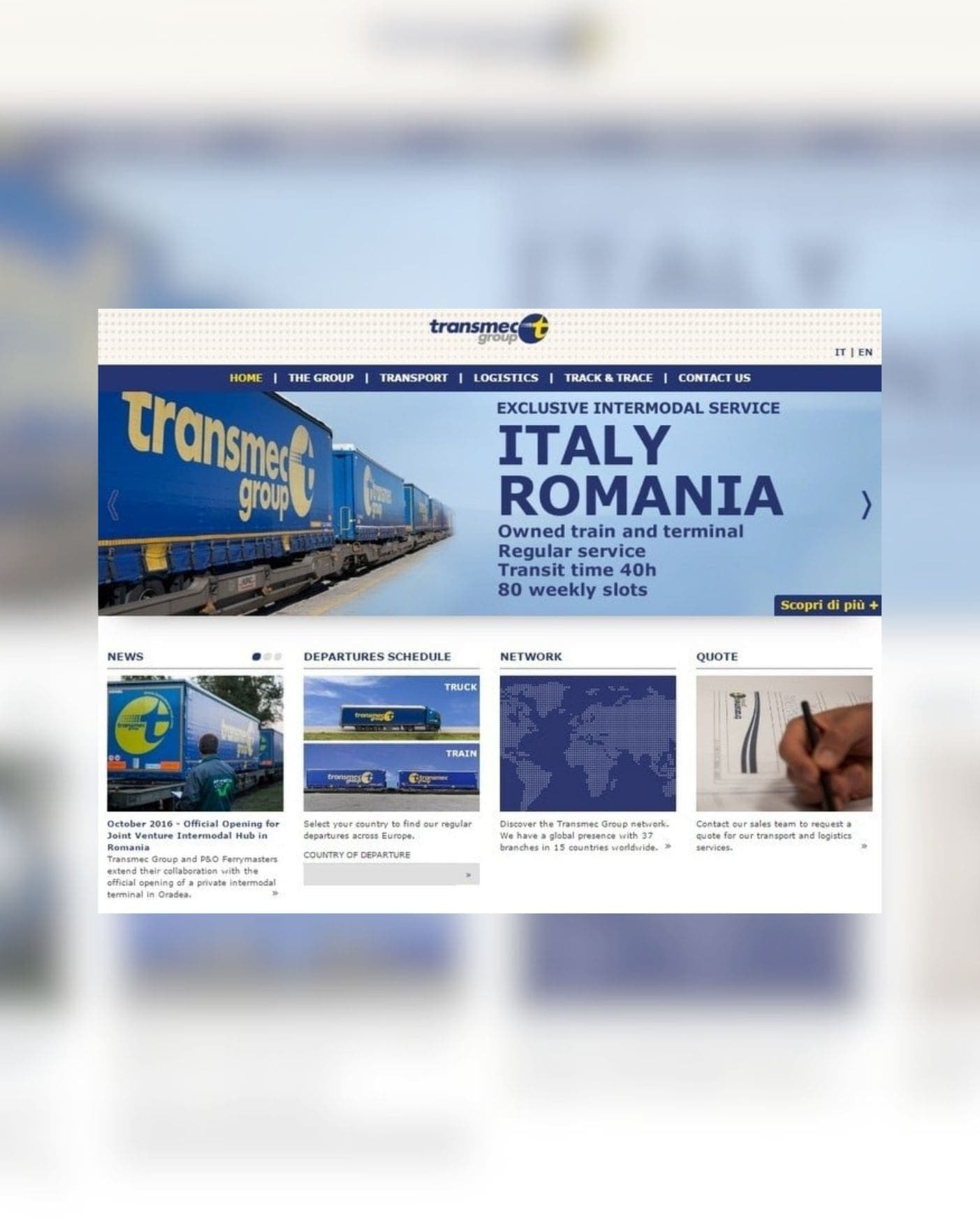 Il nuovo sito web di Transmec è online