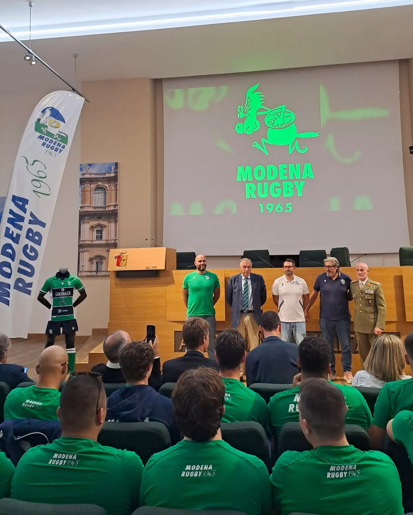 Transmec in campo con il Modena Rugby