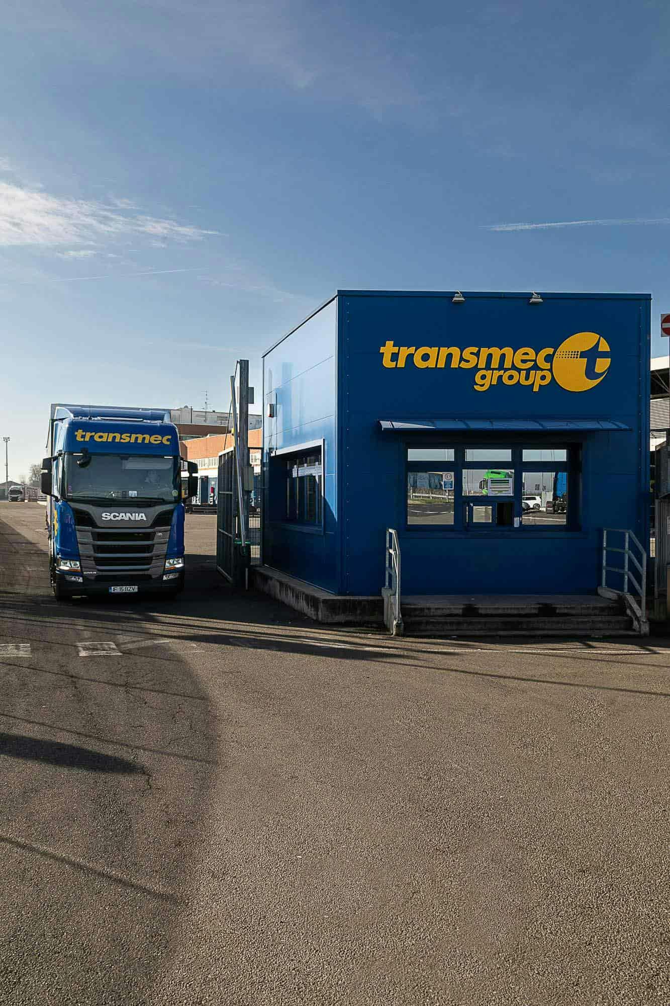 Transmec trucks and trailers.